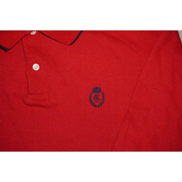 Vintage Chaps Ralph Lauren Long Sleeve Polo Shirt - Red -Preppy, Y2K, Streetwear - Picture 3 of 12